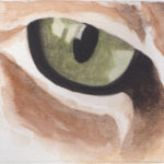 2021 Close-up of cat eye - watercolor